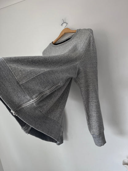 BASSIKE Side Zip Sweatshirt RRP $450 (10-12)