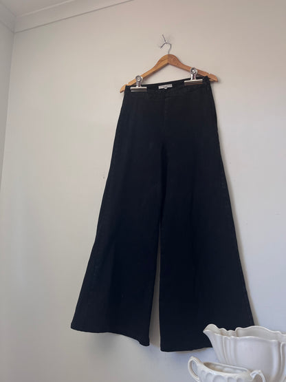 MAX Wide Leg Denim Pants RRP $160 (10-12)