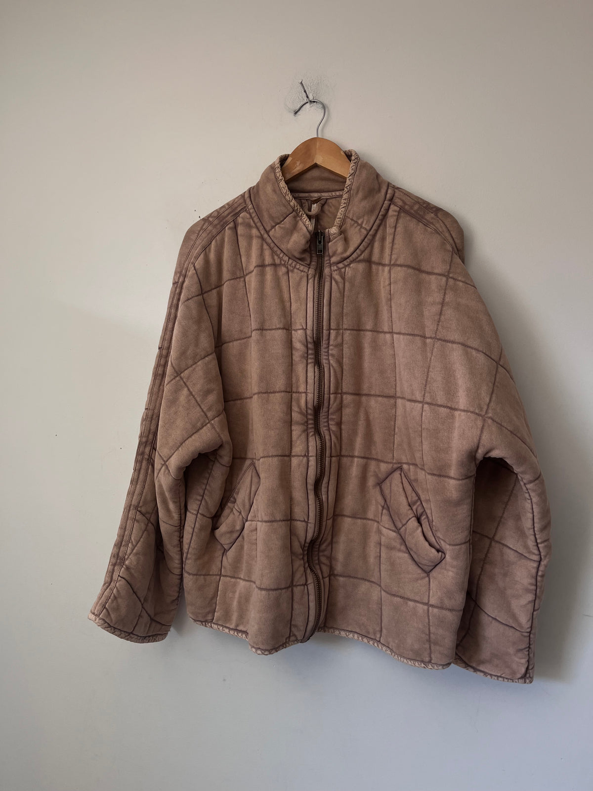 FREE PEOPLE Dolman Quilted Knit Jacket RRP $350 (12-14)
