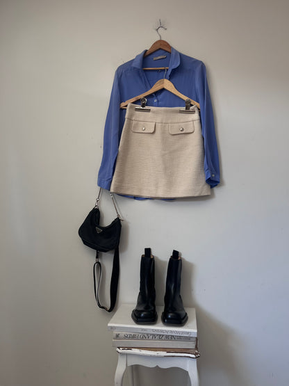 & OTHER STORIES Flap Pocket Bouclé Skirt RRP $130 (8)