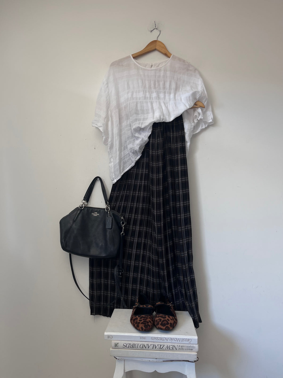 MAX Check Pleated Skirt RRP $160 (12)