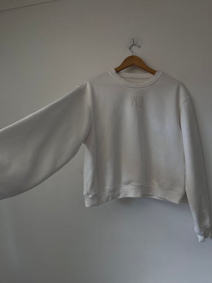 ALEXANDER WANG Embossed Logo Sweatshirt RRP $550 (8)