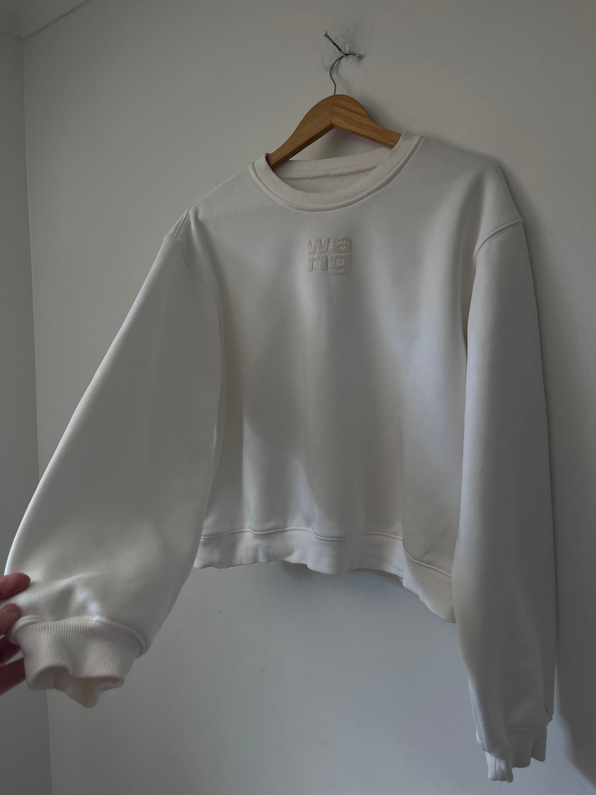 ALEXANDER WANG Embossed Logo Sweatshirt RRP $550 (8)