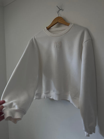 ALEXANDER WANG Embossed Logo Sweatshirt RRP $550 (8)