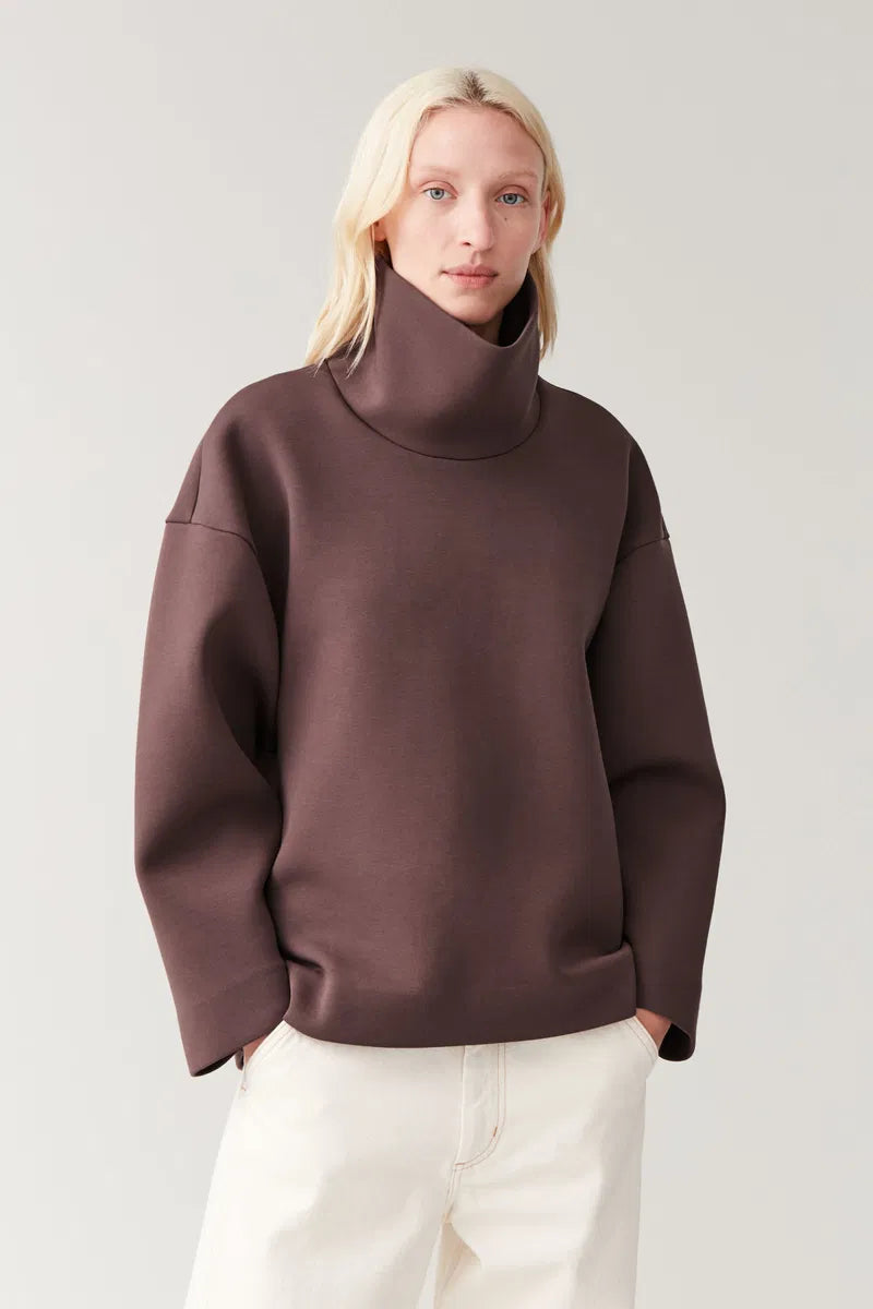 COS Roll Neck Scuba Top RRP $150 (8-10)