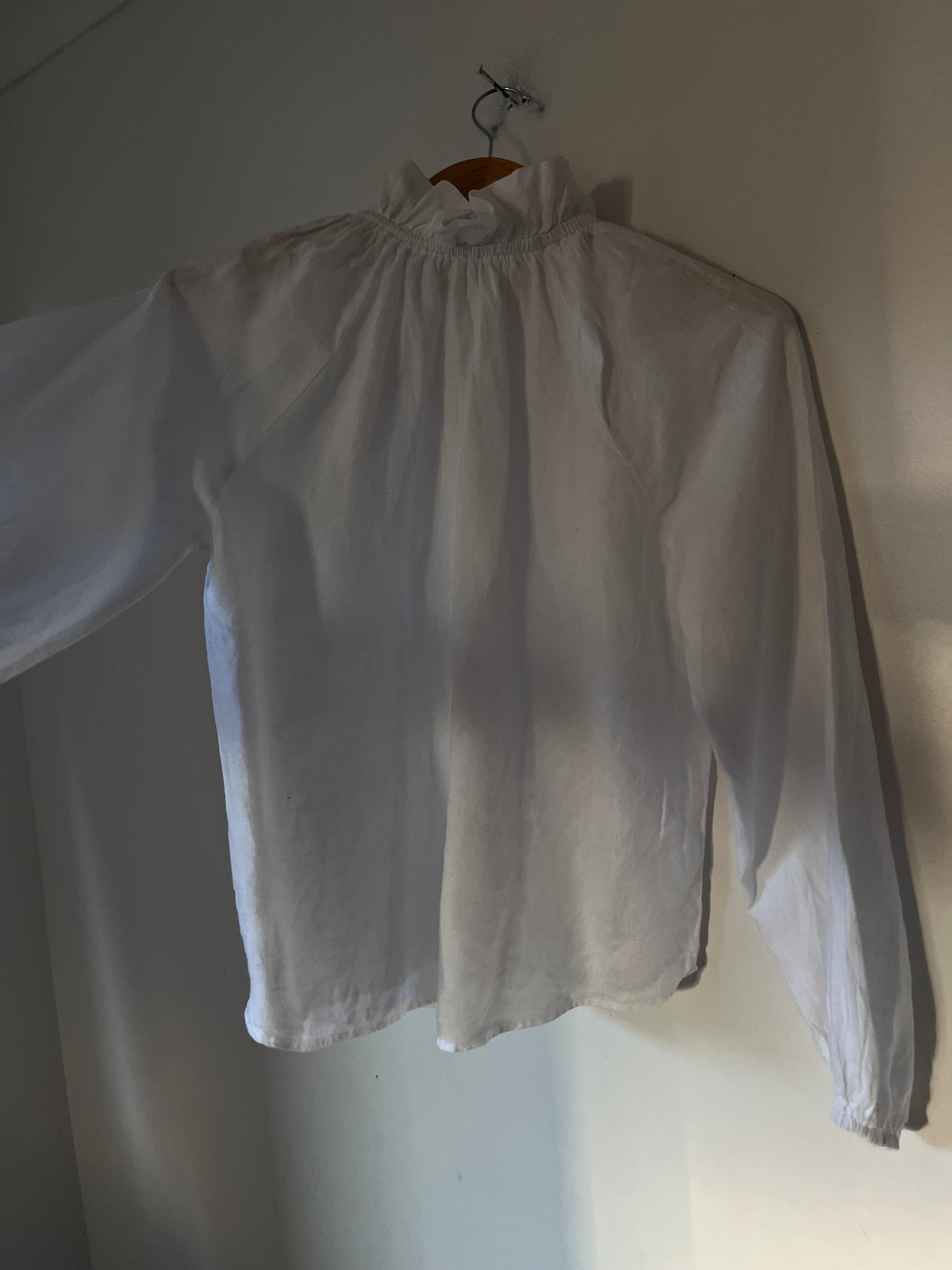 AERE High Neck Linen Blouse RRP $119 (8-10)