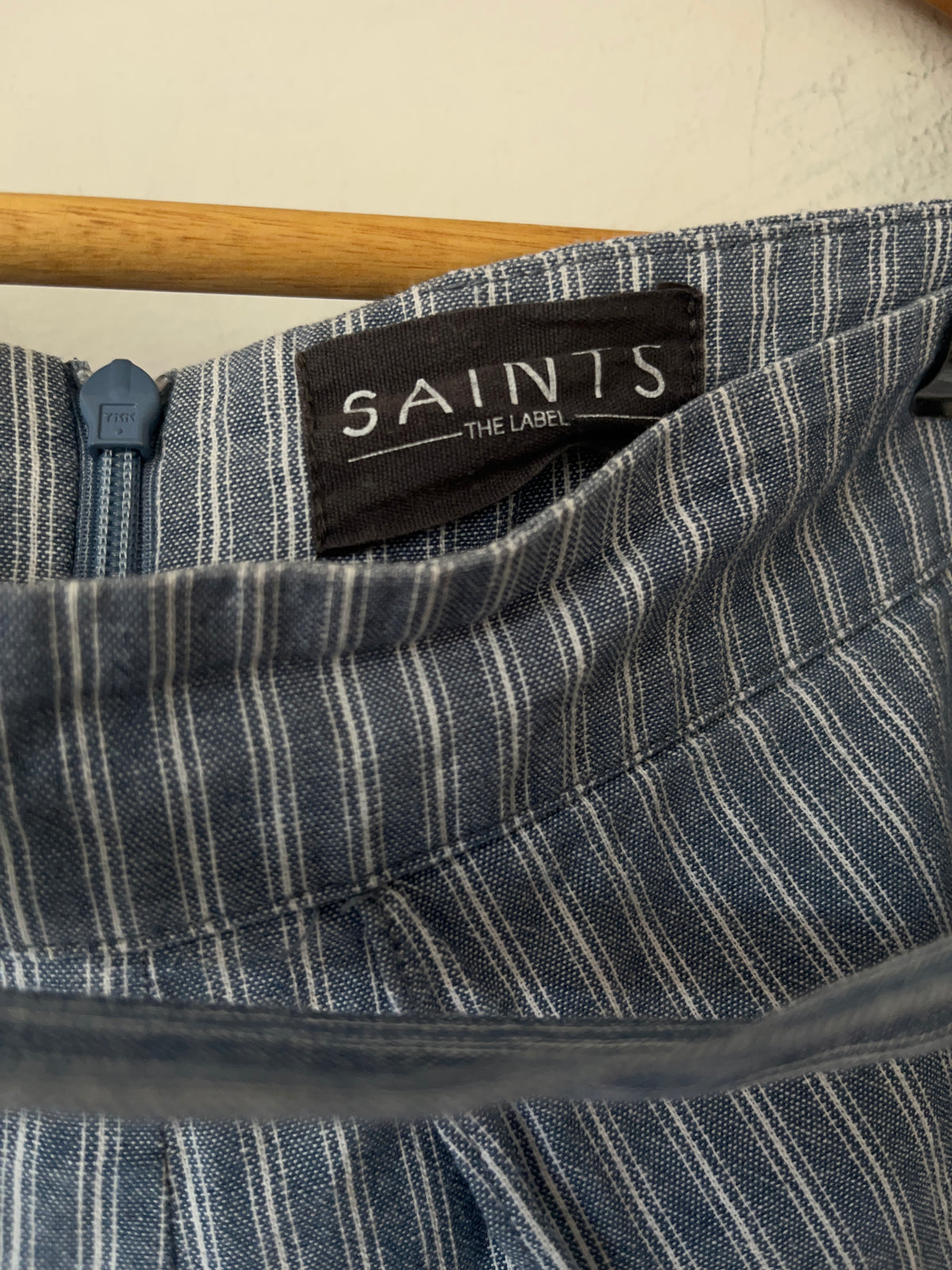 SAINTS THE LABEL Striped Wide Leg Pants RRP $200 (12)
