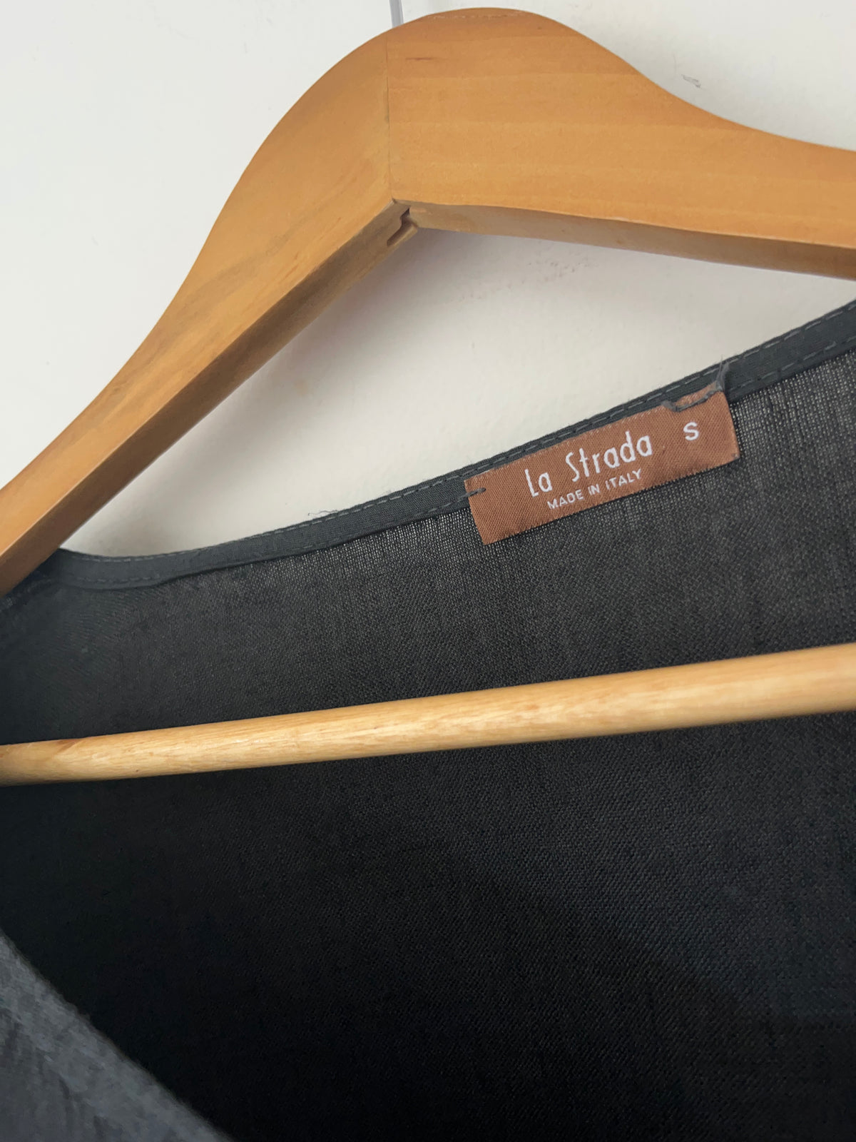 LA STRADA Ruched Linen Top RRP $150 (12-16)
