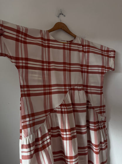 RICOCHET Oversized Check Dress RRP$329 (10-14)