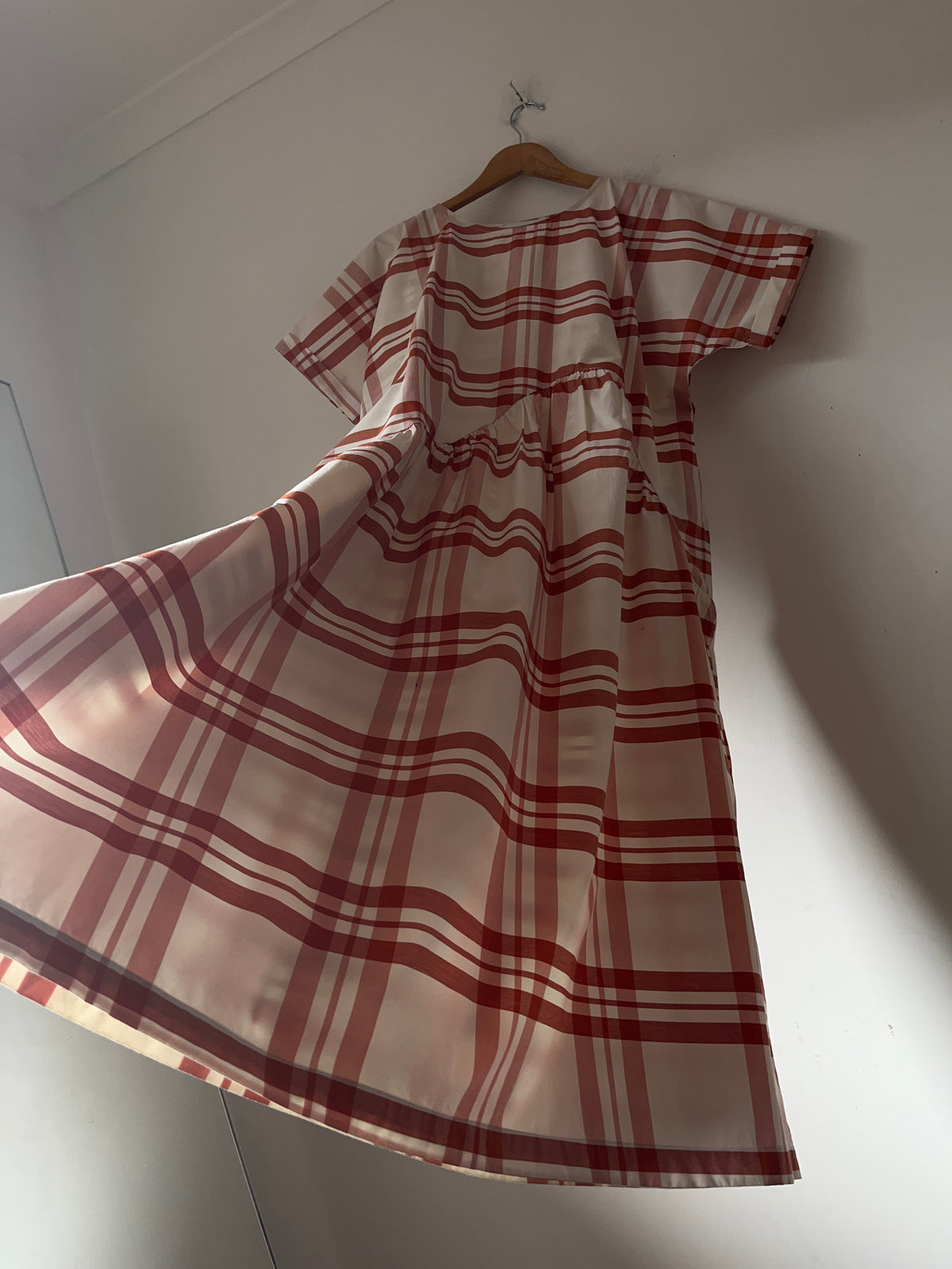 RICOCHET Oversized Check Dress RRP$329 (10-14)