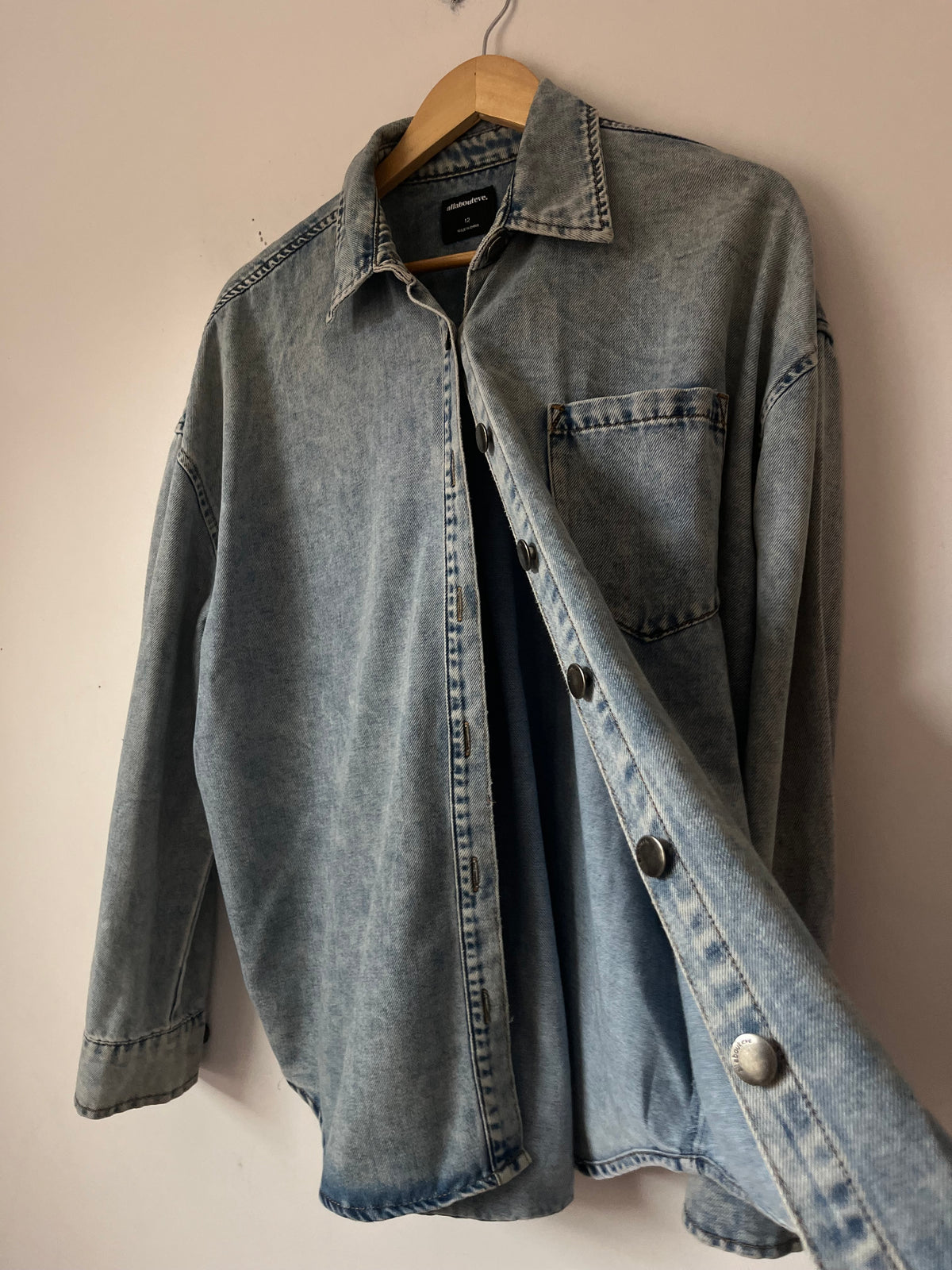 ALL ABOUT EVE Oversized Denim Shirt RRP$130 (12)