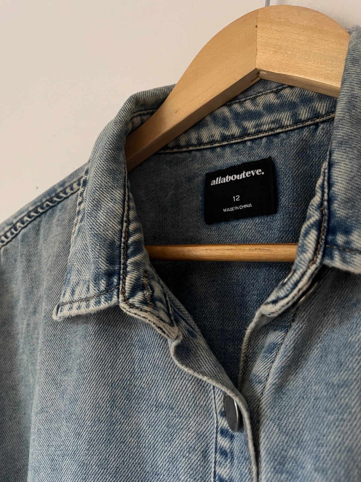 ALL ABOUT EVE Oversized Denim Shirt RRP$130 (12)