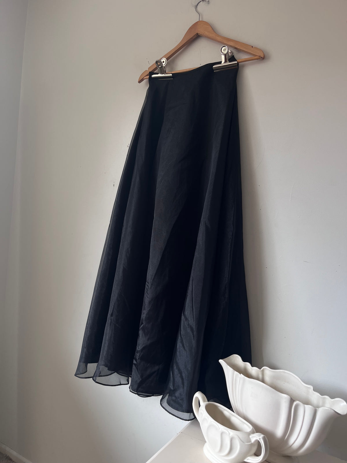 K SEPARATES Sheer Overlay Full Skirt (6)