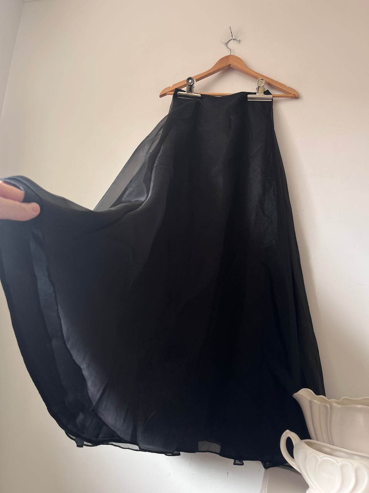 K SEPARATES Sheer Overlay Full Skirt (6)
