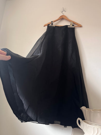 K SEPARATES Sheer Overlay Full Skirt (6)