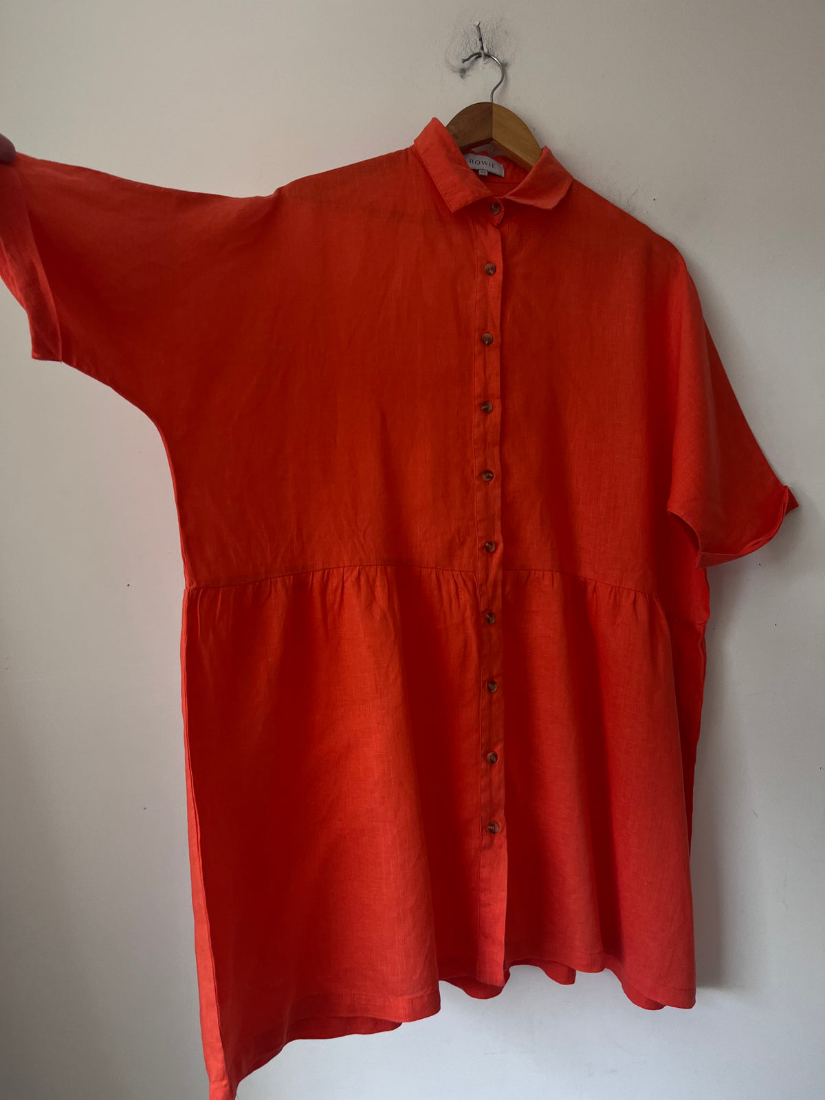 ROWIE Bailey Linen Dress RRP $249 (10-12)