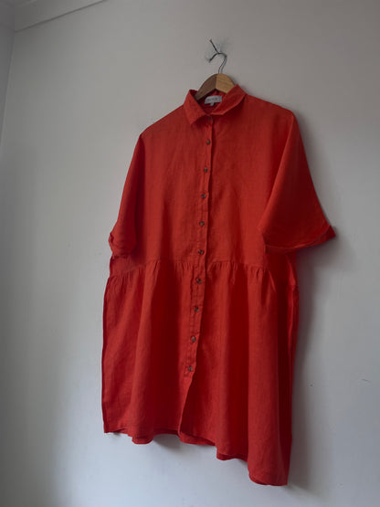 ROWIE Bailey Linen Dress RRP $249 (10-12)
