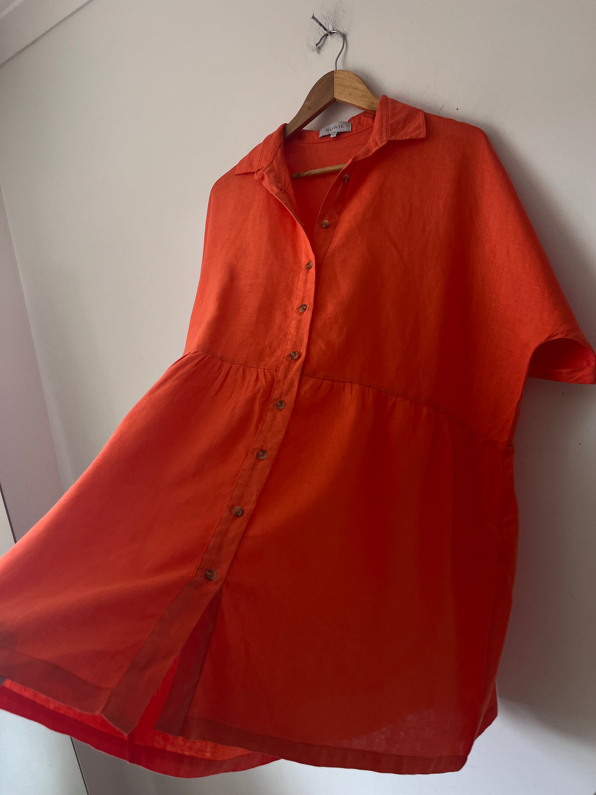 ROWIE Bailey Linen Dress RRP $249 (10-12)