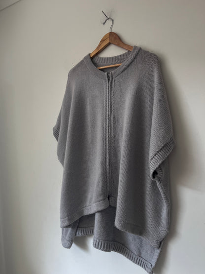 ELK Wool Alpaca Zip Poncho RRP $300+ (12-18)