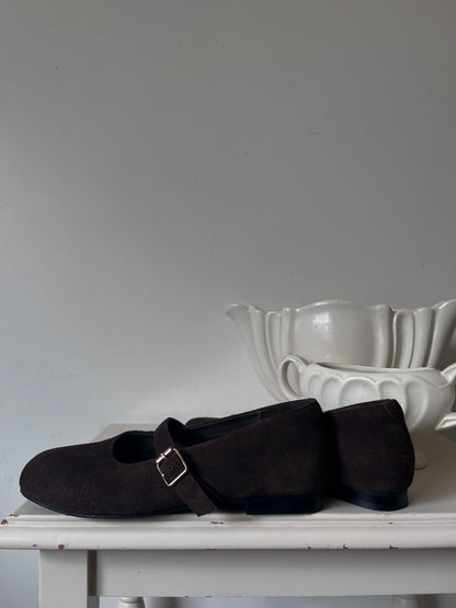 ISABELLA ANSELMI Suede Mary Jane Shoes RRP $240 (38)