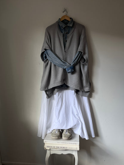 ELK Wool Alpaca Zip Poncho RRP $300+ (12-18)