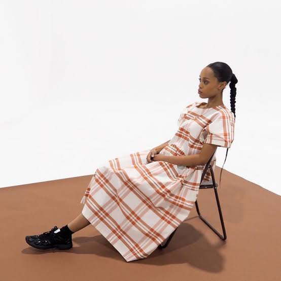 RICOCHET Oversized Check Dress RRP$329 (10-14)