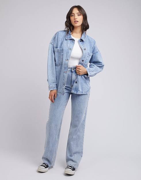 ALL ABOUT EVE Oversized Denim Shirt RRP$130 (12)