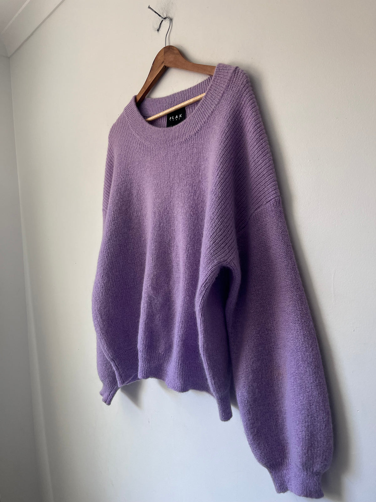 BLAK LUXE Mohair Oversized Jumper RRP$279 (Size 12-14)