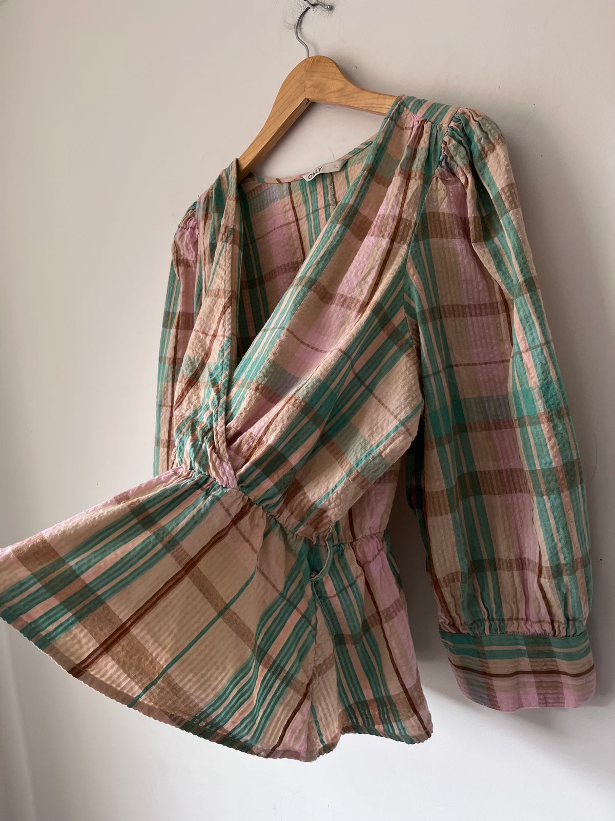 ONLY Check Wrap Top (14)