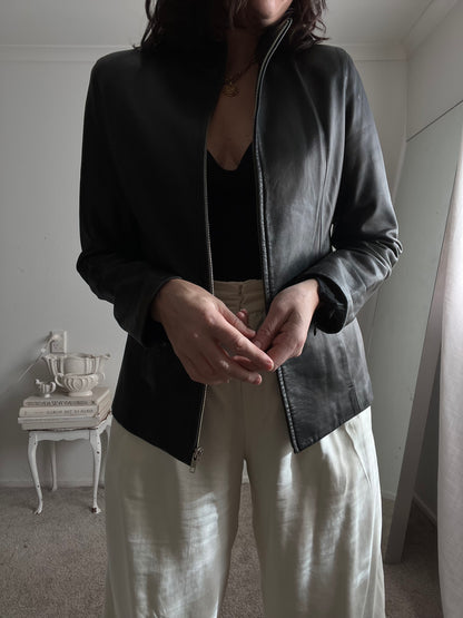 MARILYN SEBB Leather Jacket (12)