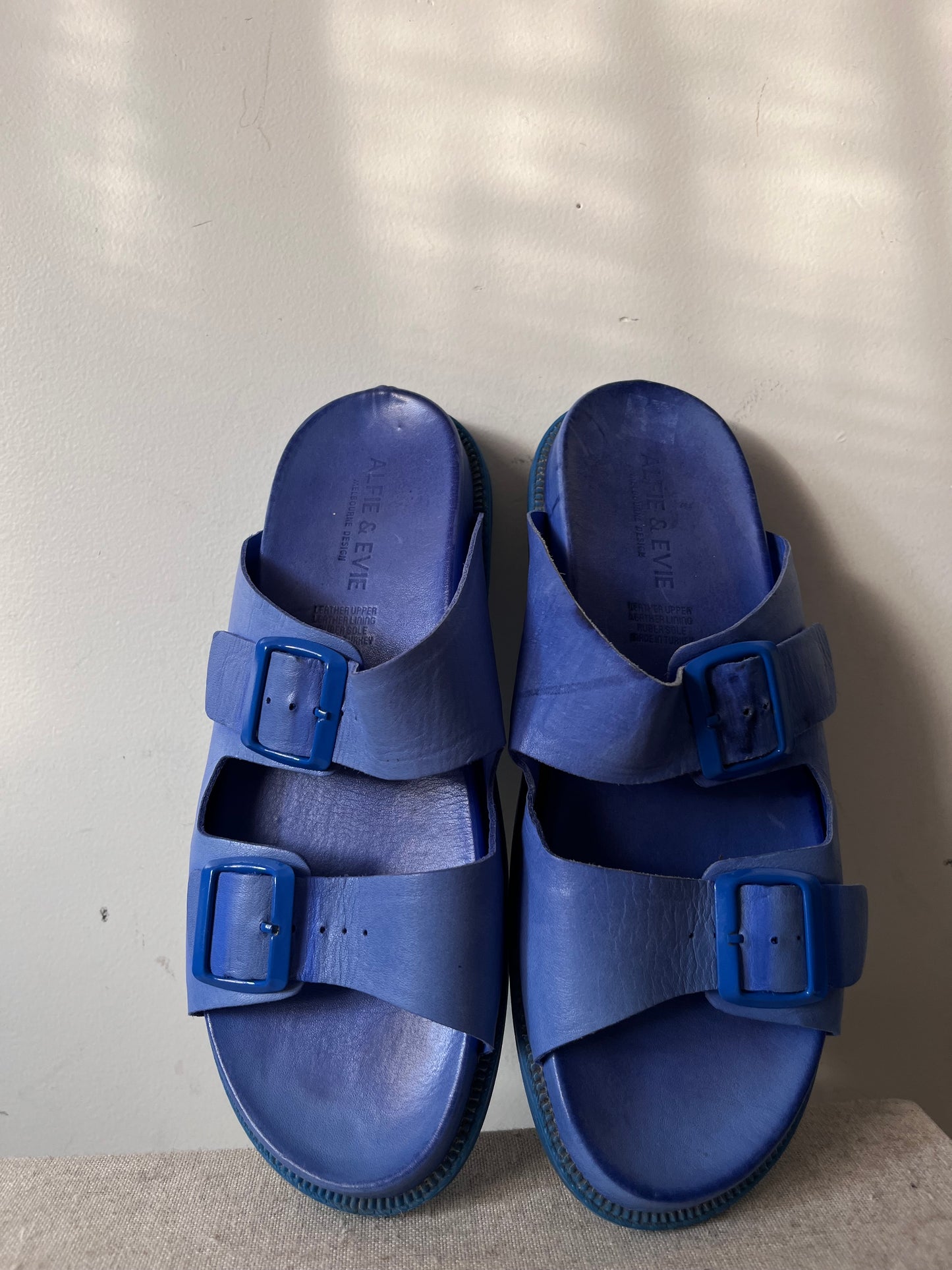 ALFIE & EVIE Leather Birk-like Sandals RRP$230 (41)