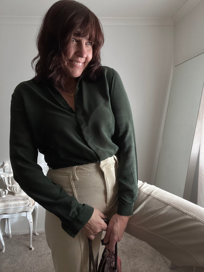& OTHER STORIES Silk Shirt RRP$240 (8-12)
