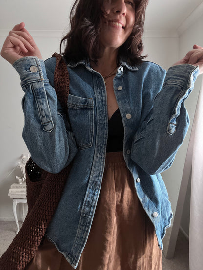 H&M Denim Shacket (10-12)