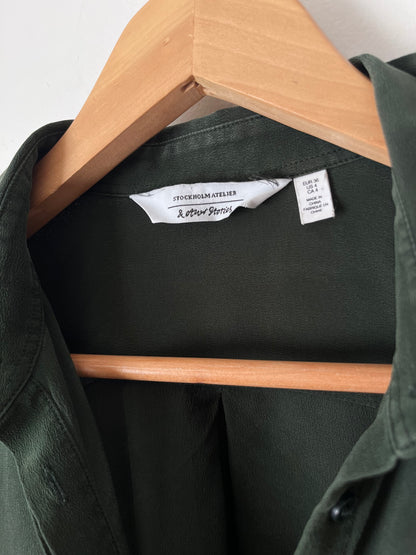 & OTHER STORIES Silk Shirt RRP$240 (8-12)