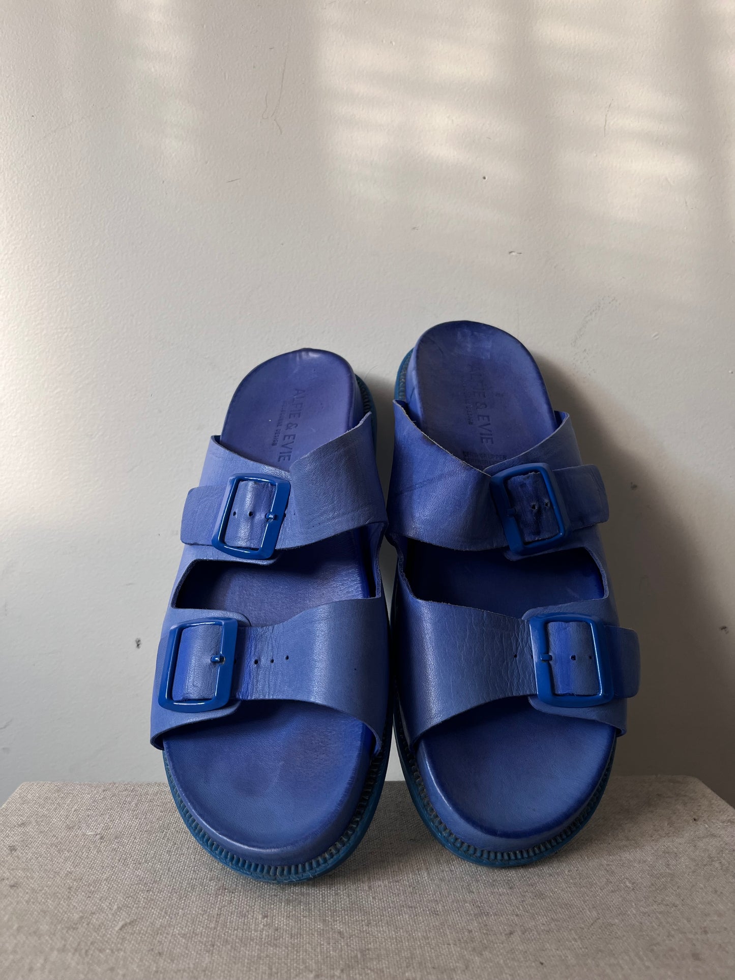 ALFIE & EVIE Leather Birk-like Sandals RRP$230 (41)