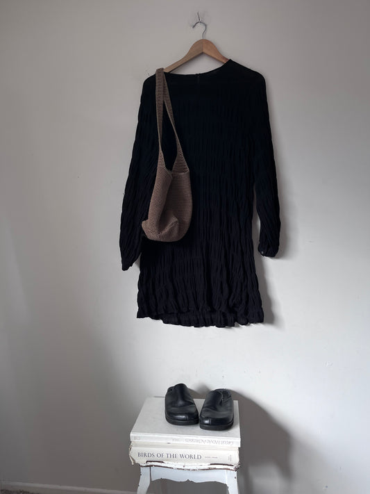 MAX Textured Cotton Billow Sleeve Dress RRP $189 (14)