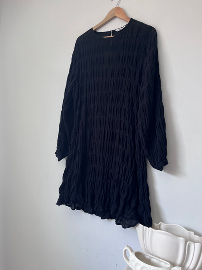 MAX Textured Cotton Billow Sleeve Dress RRP $189 (14)